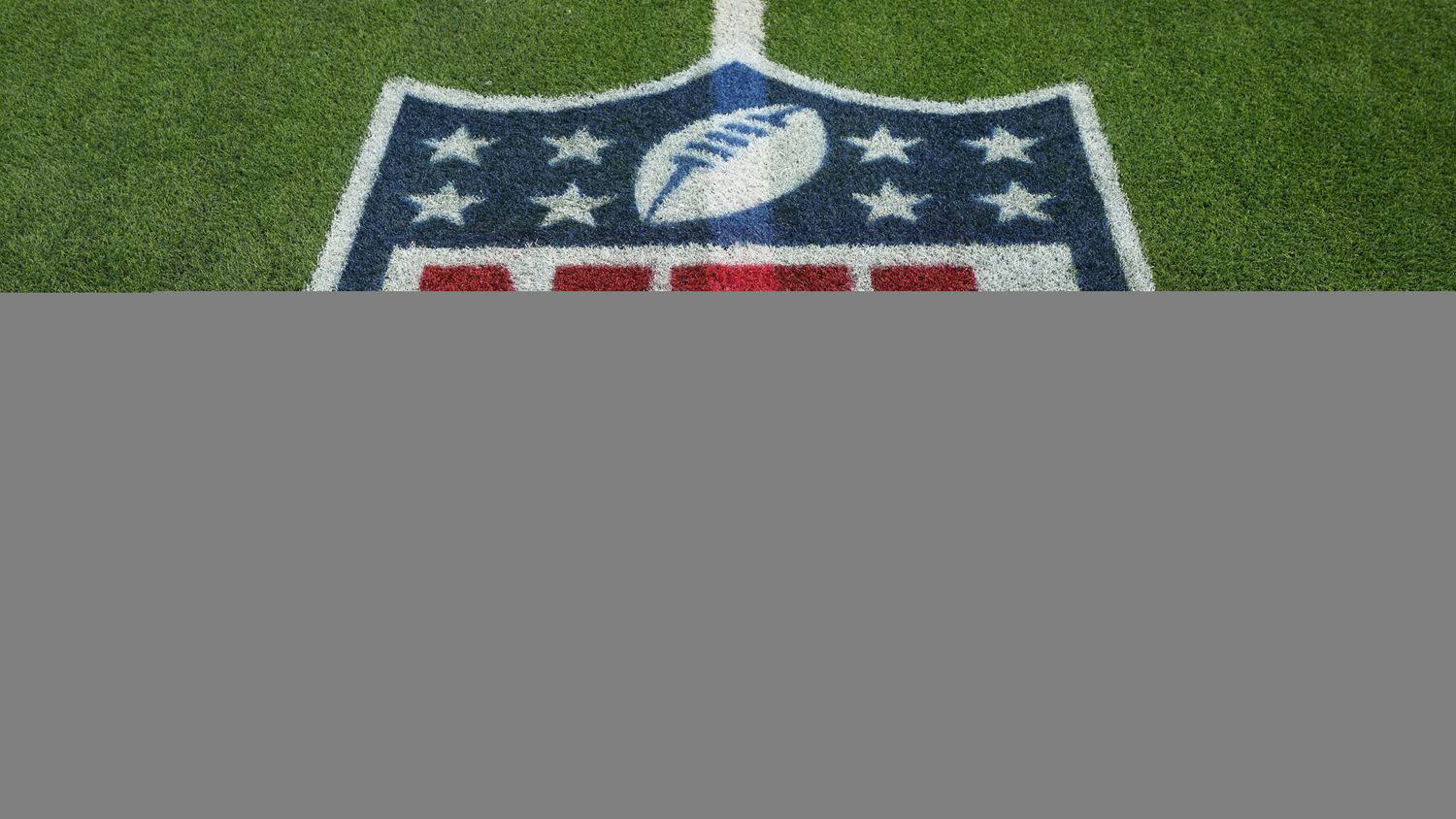 NFL logo on the field